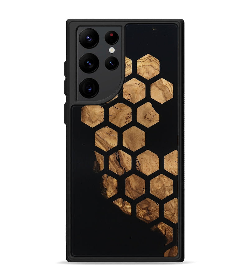 Galaxy S22 Ultra Wood Phone Case - Alison (Ancient Olive, 818681)
