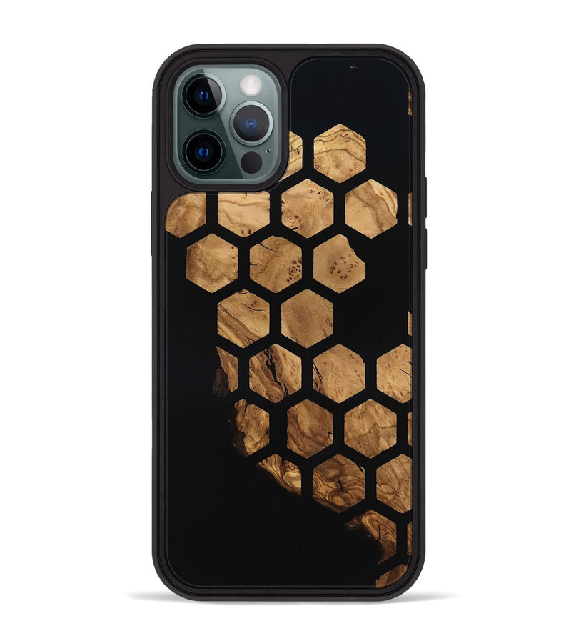 iPhone 12 Pro Max Wood Phone Case - Alison (Ancient Olive, 818681)