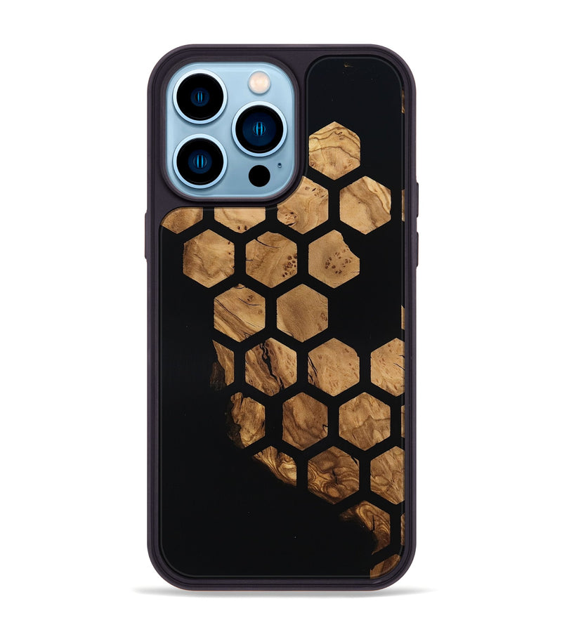 iPhone 14 Pro Max Wood Phone Case - Alison (Ancient Olive, 818681)