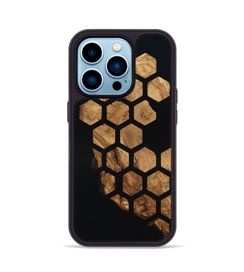 iPhone 14 Pro Wood Phone Case - Alison (Ancient Olive, 818681)