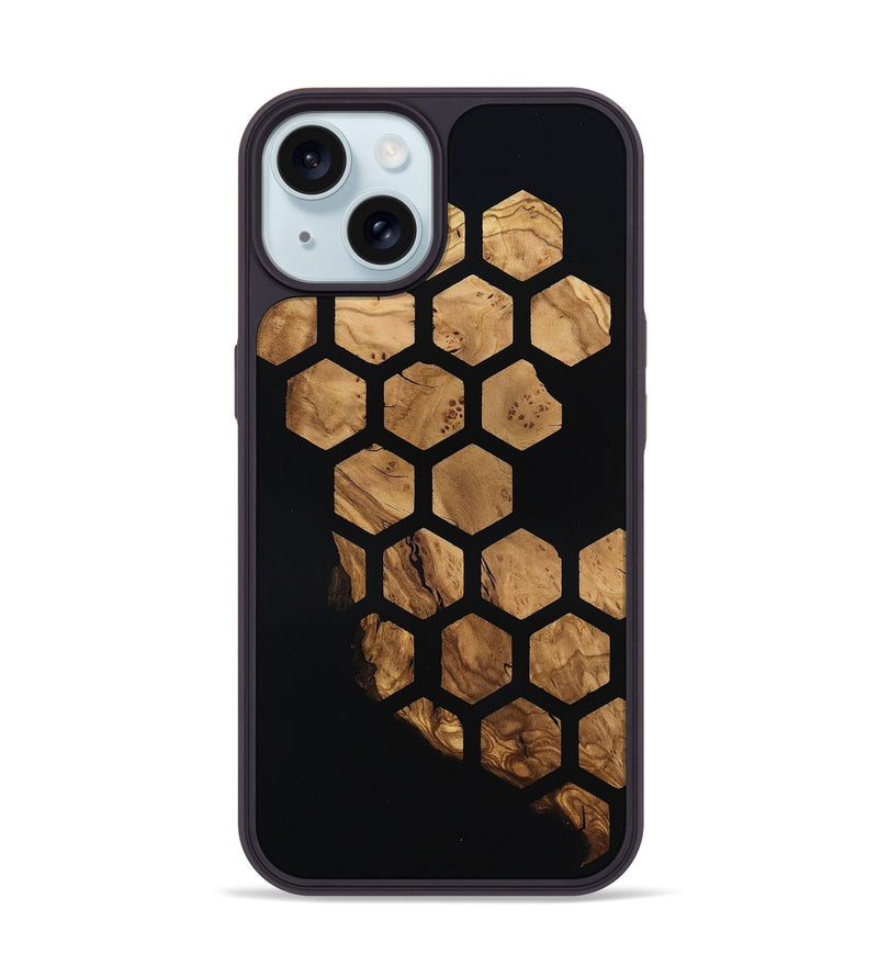 iPhone 15 Wood Phone Case - Alison (Ancient Olive, 818681)