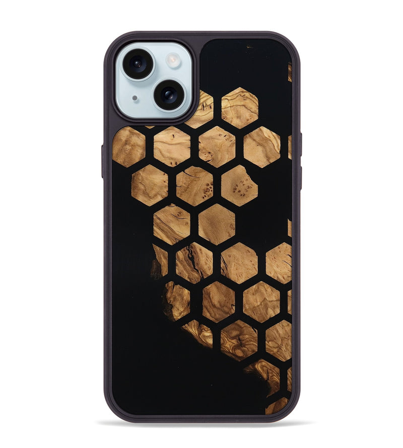 iPhone 15 Plus Wood Phone Case - Alison (Ancient Olive, 818681)