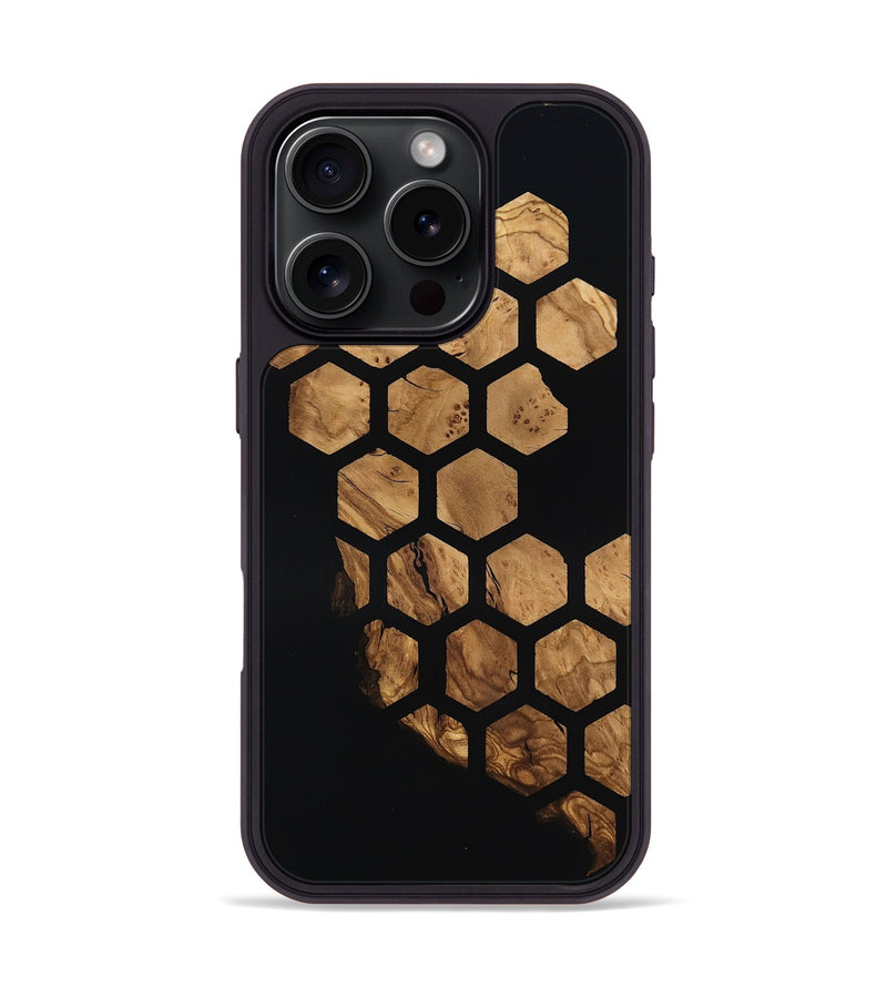 iPhone 16 Pro Wood Phone Case - Alison (Ancient Olive, 818681)
