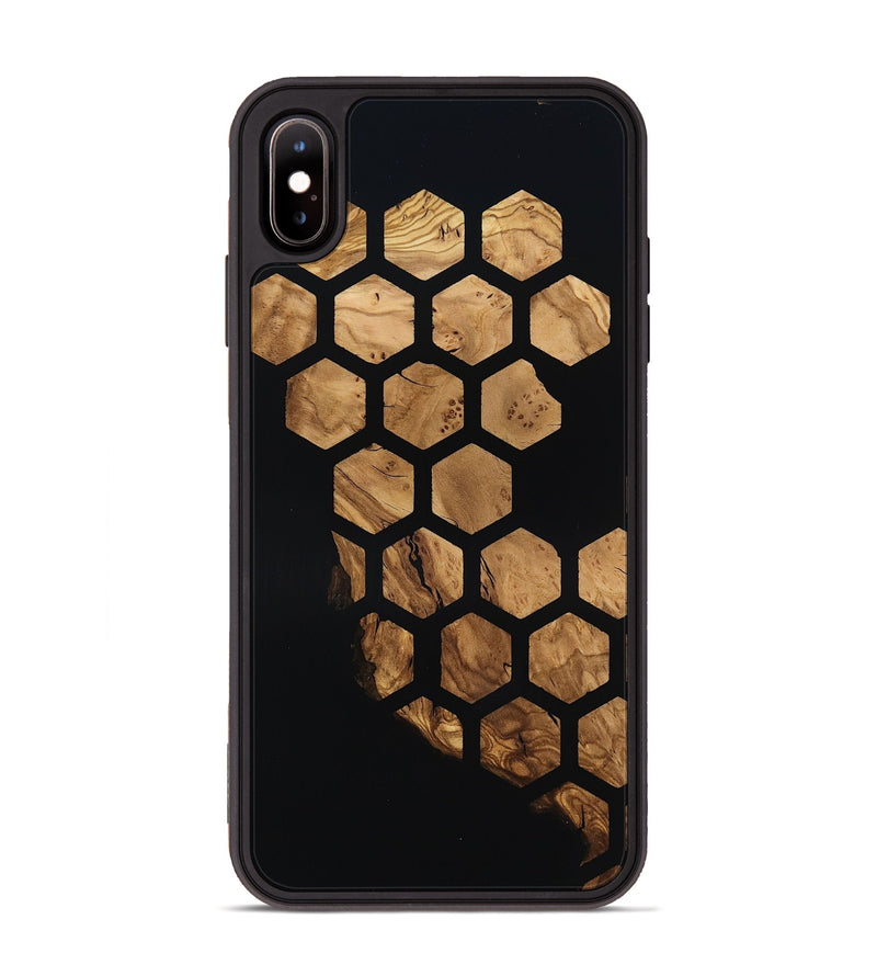 iPhone Xs Max Wood Phone Case - Alison (Ancient Olive, 818681)