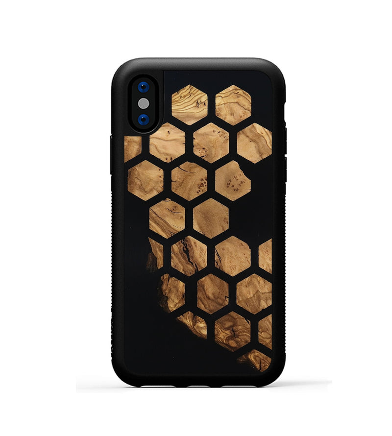 iPhone Xs Wood Phone Case - Alison (Ancient Olive, 818681)