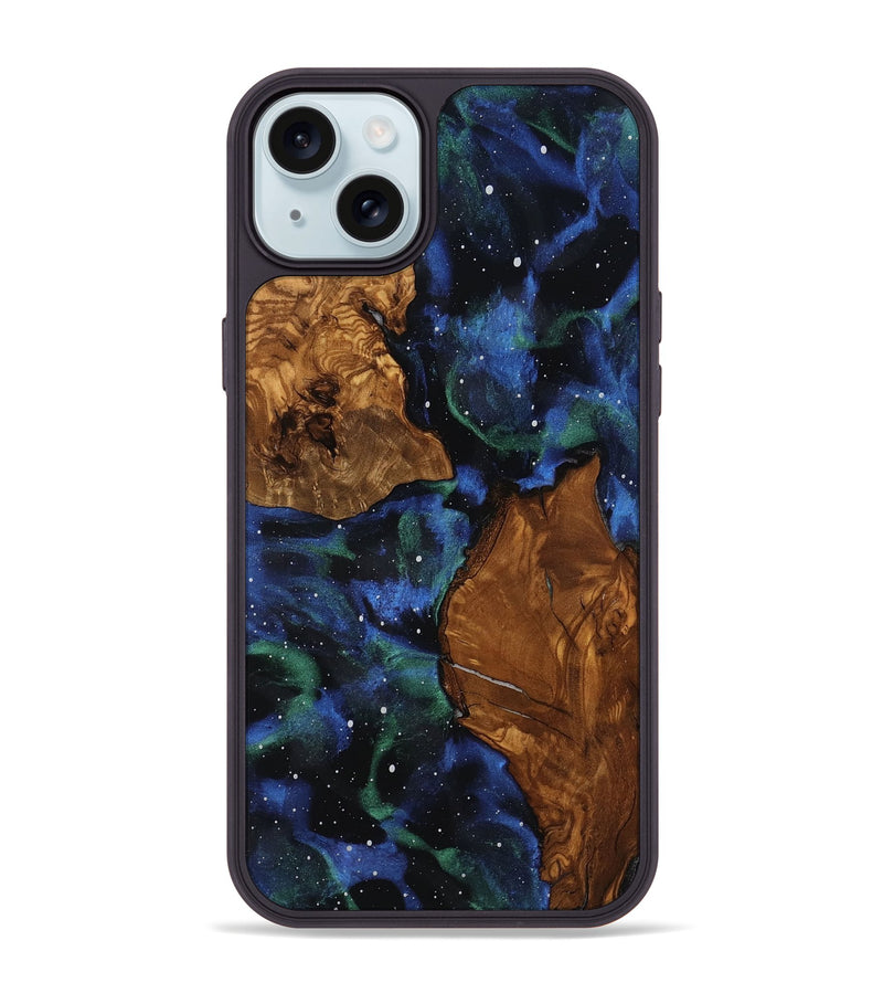 iPhone 15 Plus Wood Phone Case - Kristin (Ancient Olive, 818682)