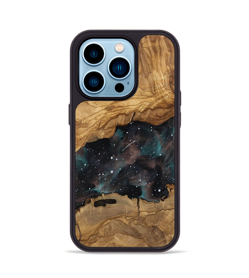 iPhone 14 Pro Wood Phone Case - Breonna (Ancient Olive, 818683)
