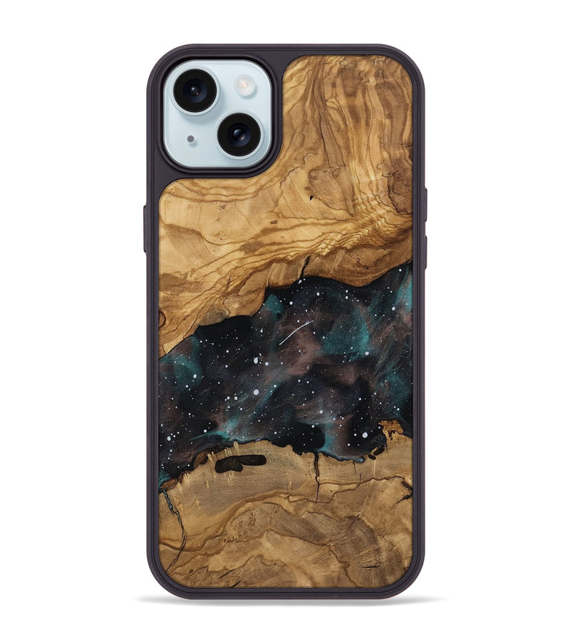 iPhone 15 Plus Wood Phone Case - Breonna (Ancient Olive, 818683)