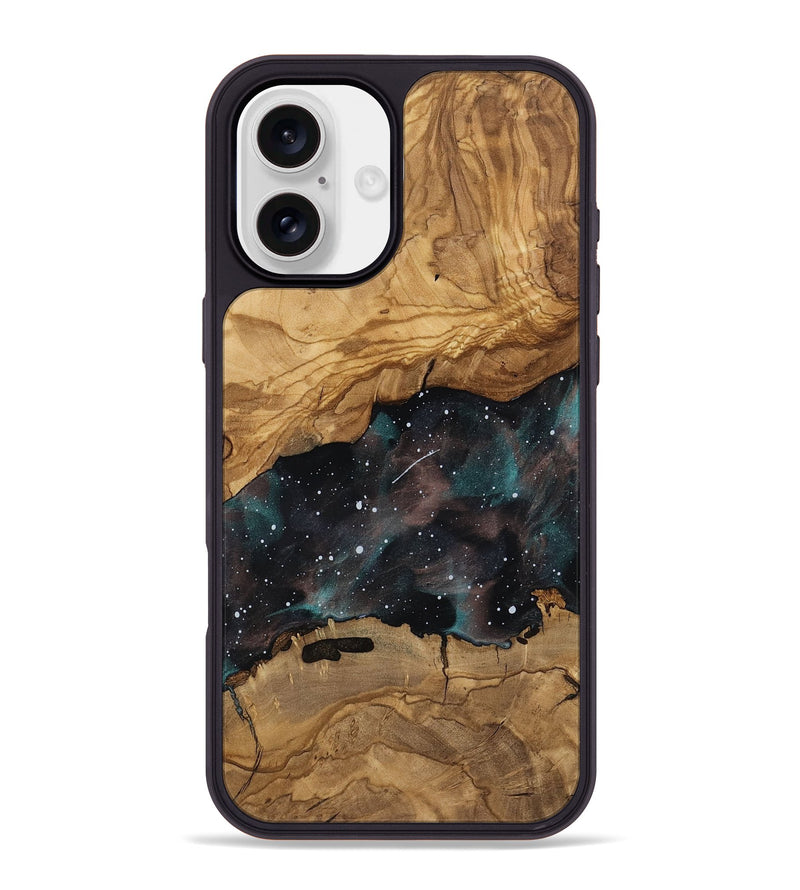 iPhone 16 Plus Wood Phone Case - Breonna (Ancient Olive, 818683)