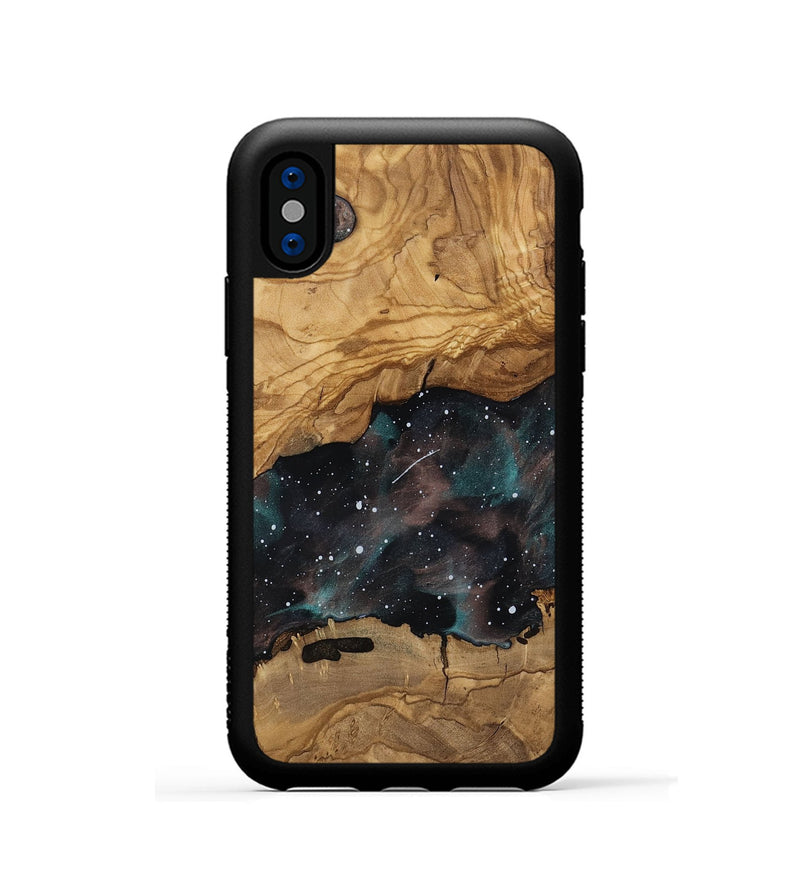 iPhone Xs Wood Phone Case - Breonna (Ancient Olive, 818683)