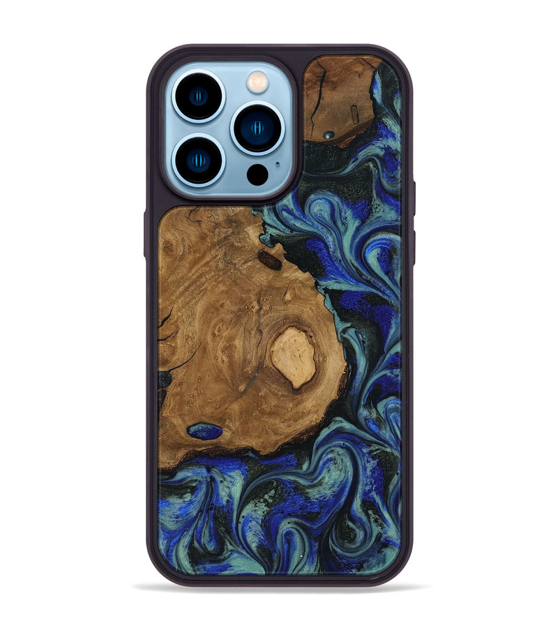 iPhone 14 Pro Max Wood Phone Case - Rickie (Ancient Olive, 818685)