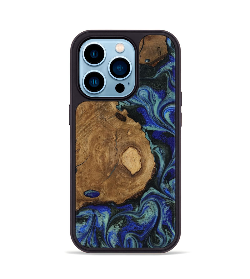 iPhone 14 Pro Wood Phone Case - Rickie (Ancient Olive, 818685)