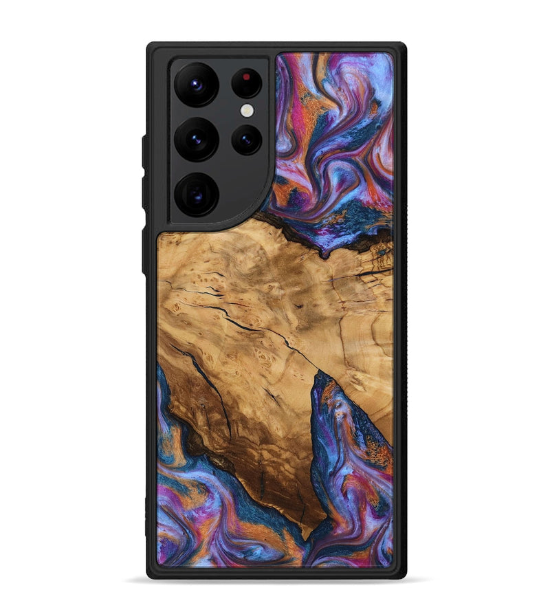 Galaxy S22 Ultra Wood Phone Case - Hubert (Ancient Olive, 818686)