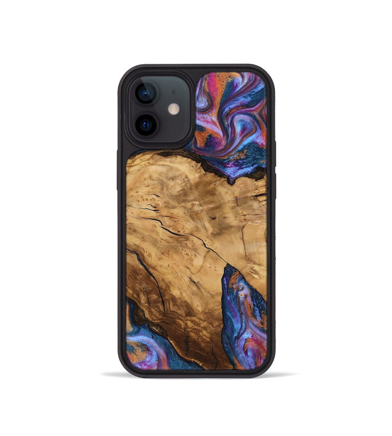 iPhone 12 mini Wood Phone Case - Hubert (Ancient Olive, 818686)