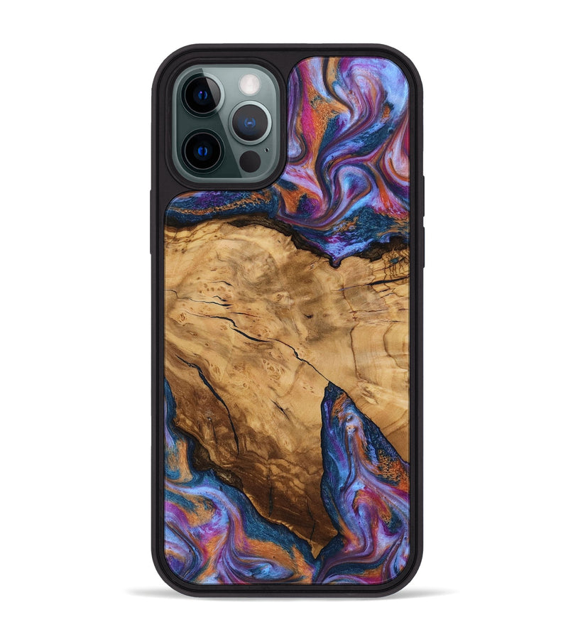 iPhone 12 Pro Max Wood Phone Case - Hubert (Ancient Olive, 818686)