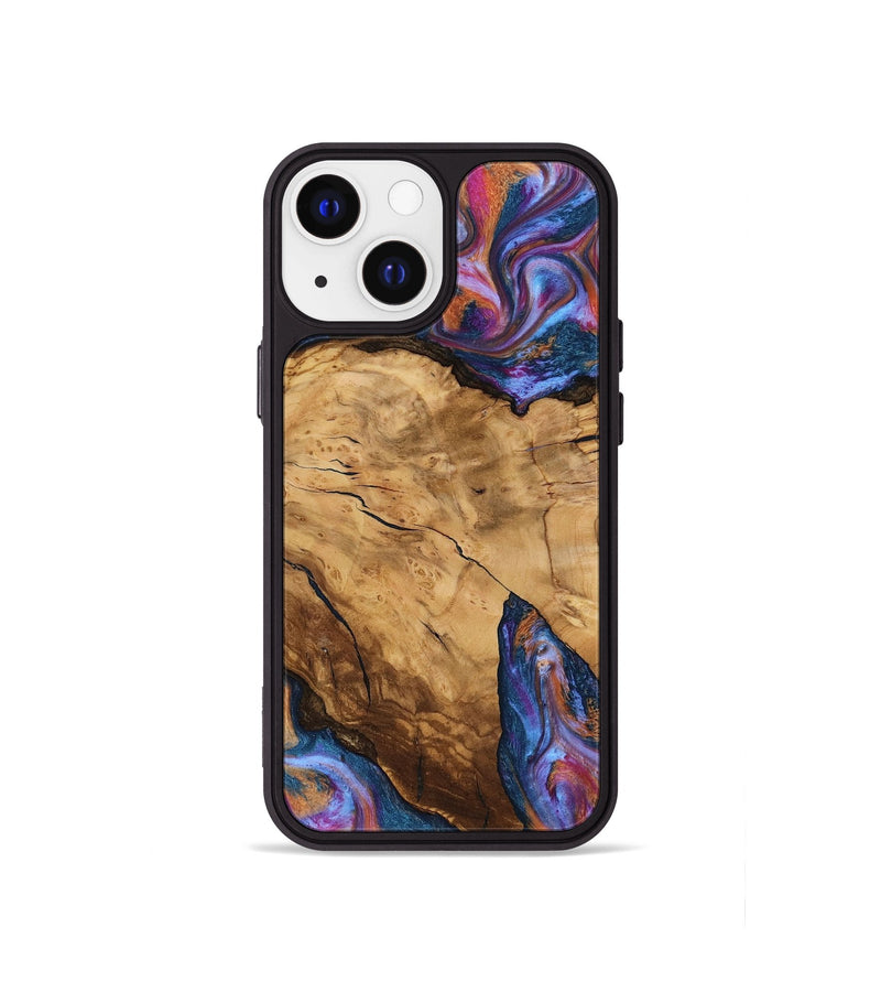 iPhone 13 mini Wood Phone Case - Hubert (Ancient Olive, 818686)