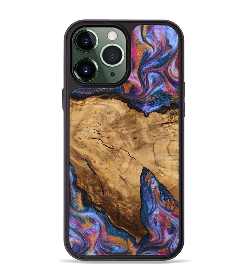 iPhone 13 Pro Max Wood Phone Case - Hubert (Ancient Olive, 818686)