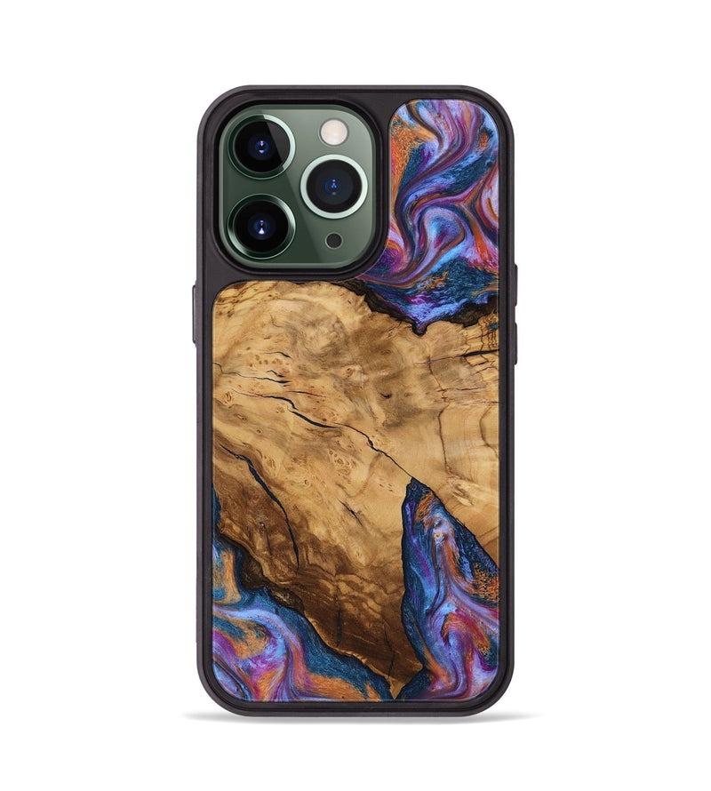 iPhone 13 Pro Wood Phone Case - Hubert (Ancient Olive, 818686)