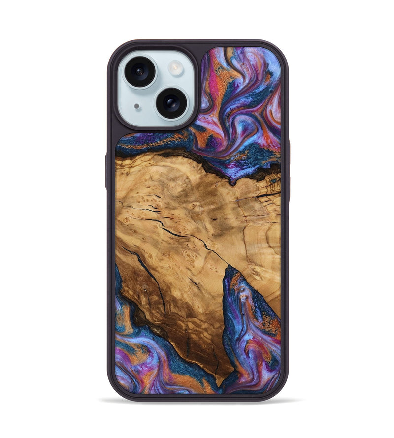 iPhone 15 Wood Phone Case - Hubert (Ancient Olive, 818686)
