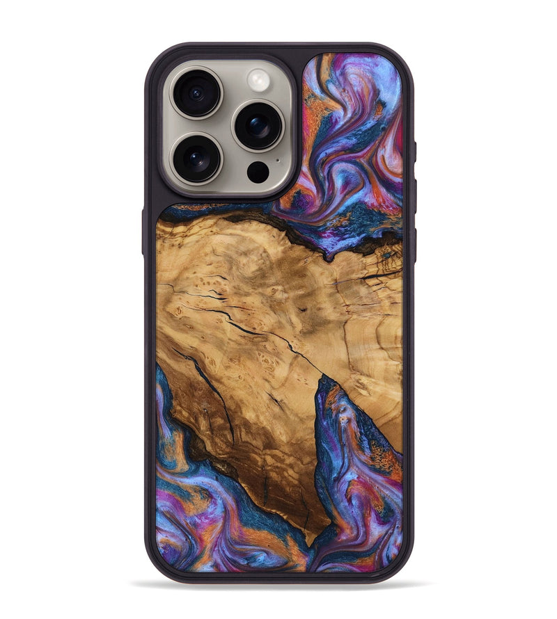 iPhone 15 Pro Max Wood Phone Case - Hubert (Ancient Olive, 818686)