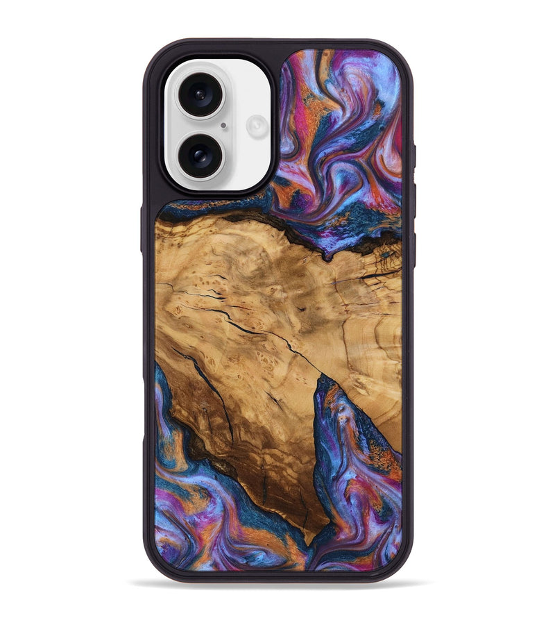 iPhone 16 Plus Wood Phone Case - Hubert (Ancient Olive, 818686)