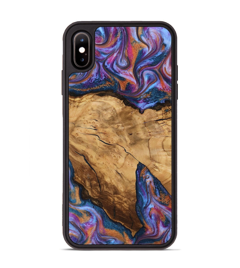 iPhone Xs Max Wood Phone Case - Hubert (Ancient Olive, 818686)