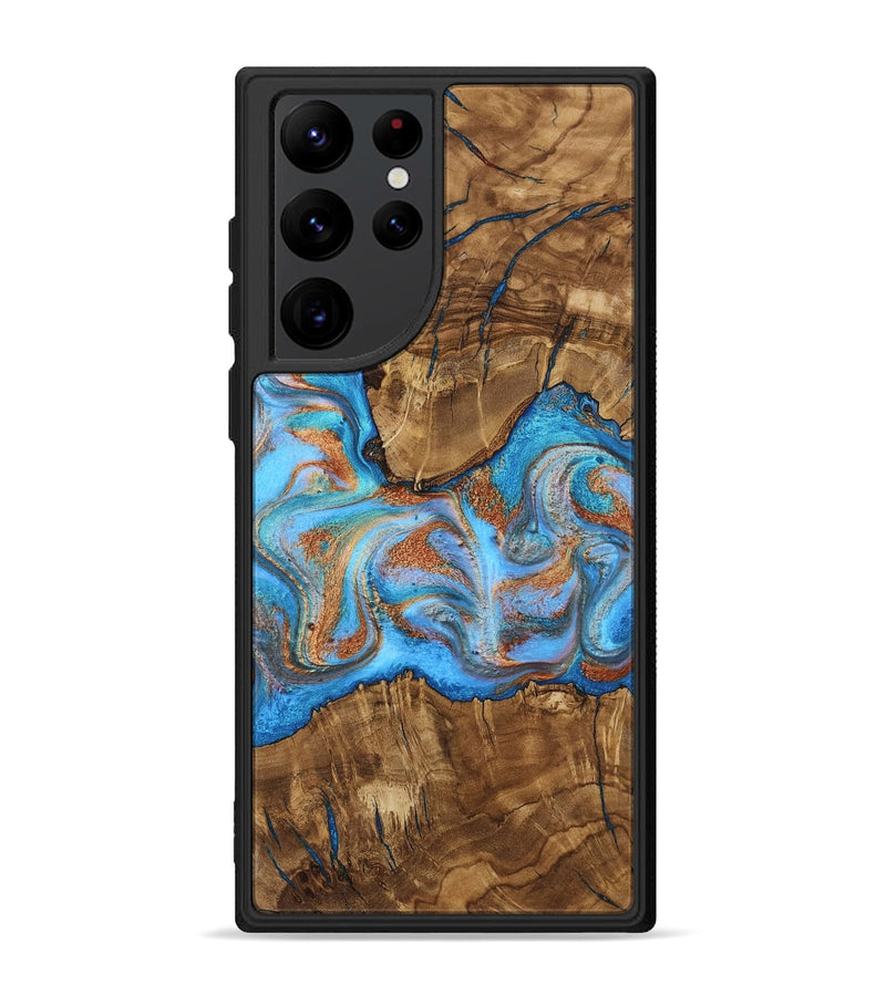 Galaxy S22 Ultra Wood Phone Case - Rolando (Ancient Olive, 818687)