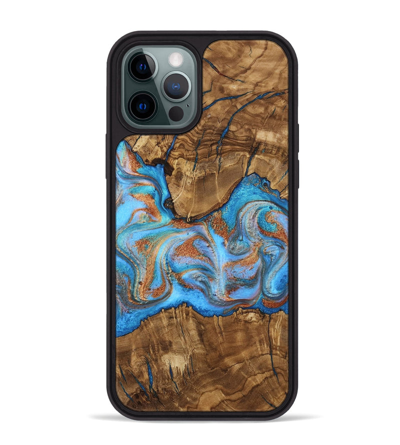 iPhone 12 Pro Max Wood Phone Case - Rolando (Ancient Olive, 818687)