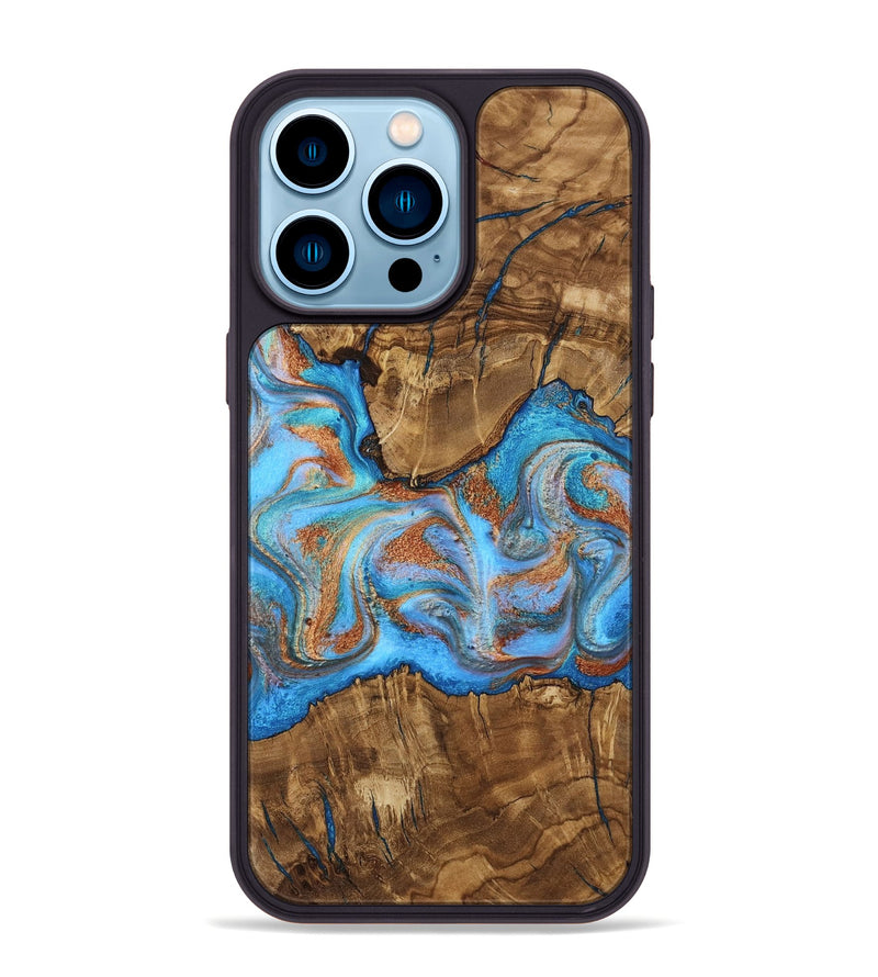 iPhone 14 Pro Max Wood Phone Case - Rolando (Ancient Olive, 818687)