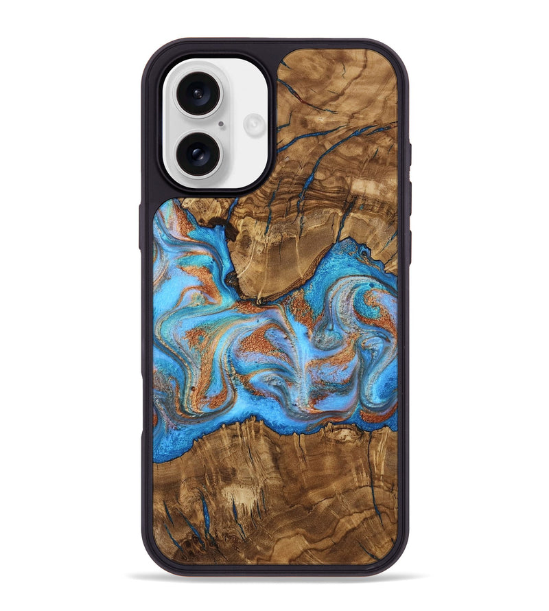 iPhone 16 Plus Wood Phone Case - Rolando (Ancient Olive, 818687)