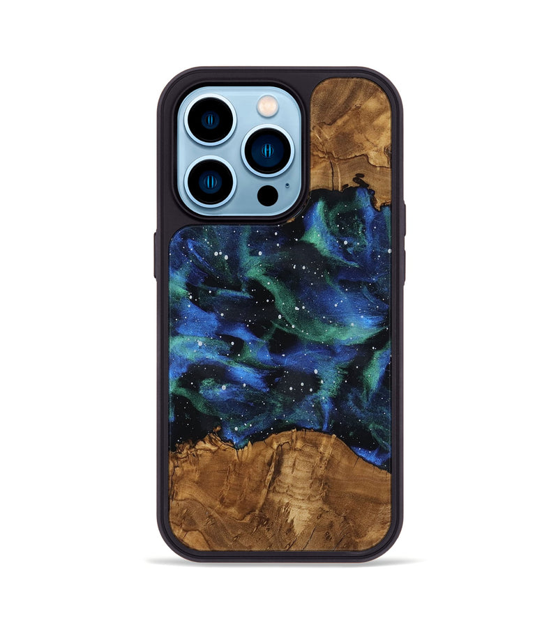 iPhone 14 Pro Wood Phone Case - Maryann (Ancient Olive, 818689)