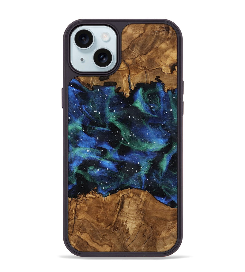 iPhone 15 Plus Wood Phone Case - Maryann (Ancient Olive, 818689)