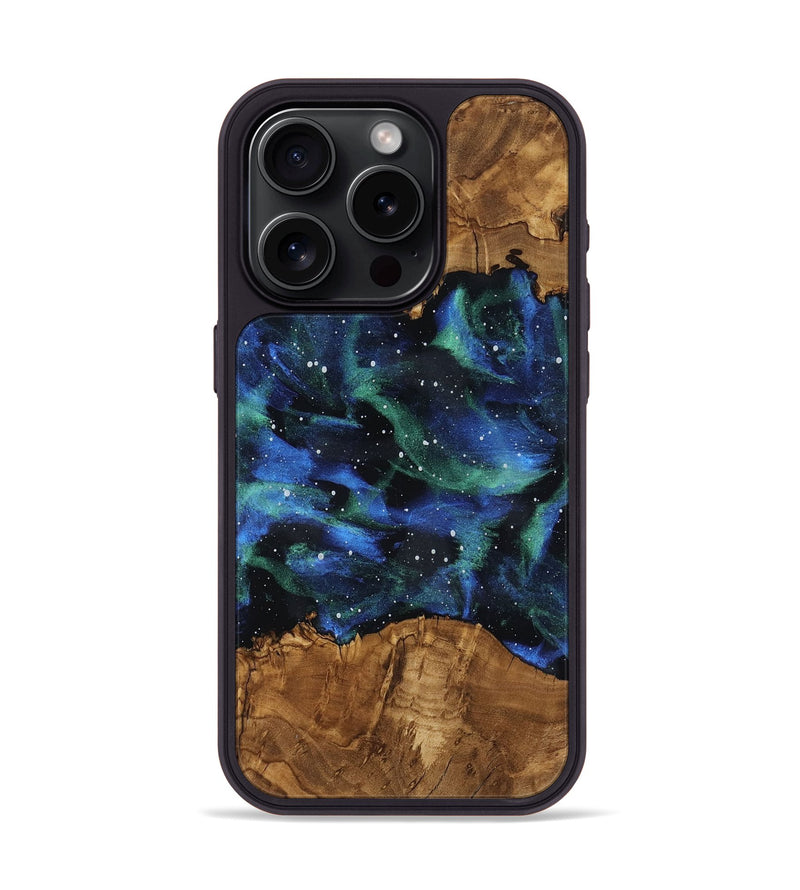 iPhone 15 Pro Wood Phone Case - Maryann (Ancient Olive, 818689)