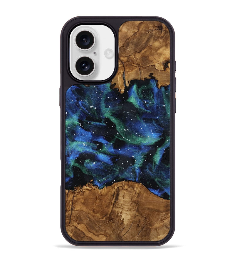 iPhone 16 Plus Wood Phone Case - Maryann (Ancient Olive, 818689)