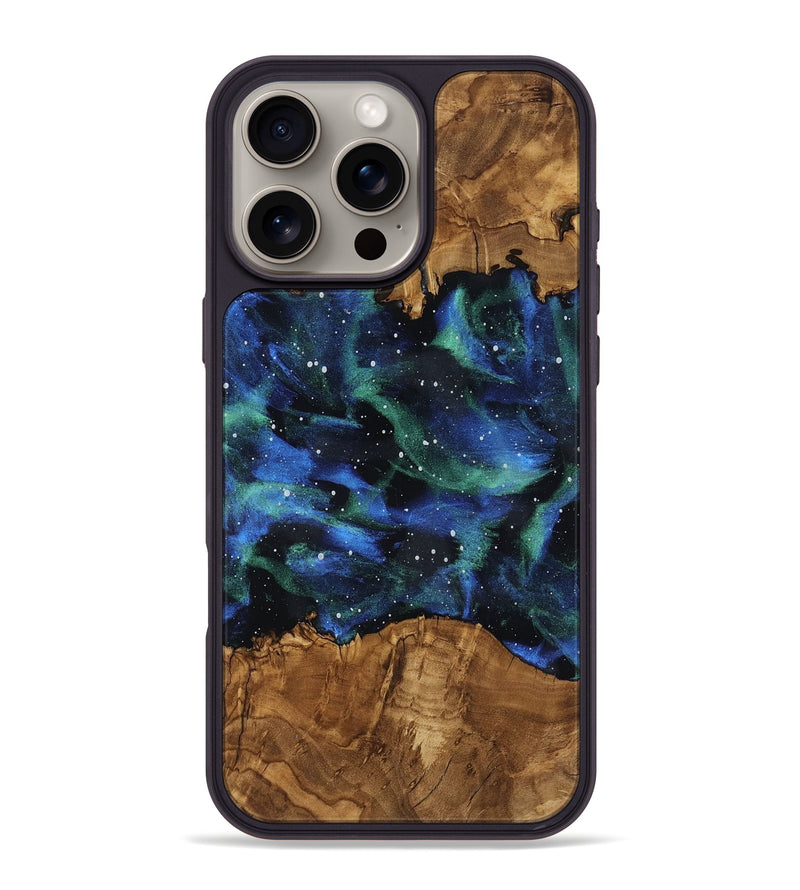 iPhone 16 Pro Max Wood Phone Case - Maryann (Ancient Olive, 818689)