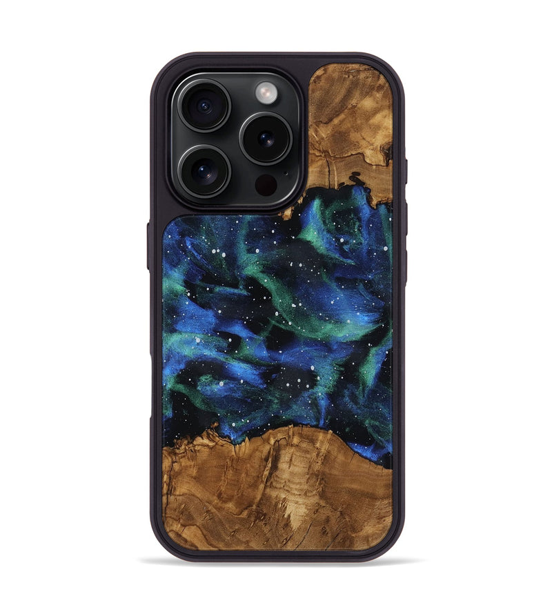iPhone 16 Pro Wood Phone Case - Maryann (Ancient Olive, 818689)