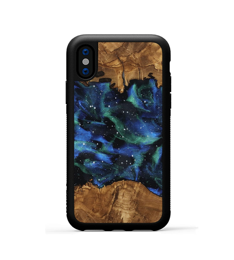 iPhone Xs Wood Phone Case - Maryann (Ancient Olive, 818689)