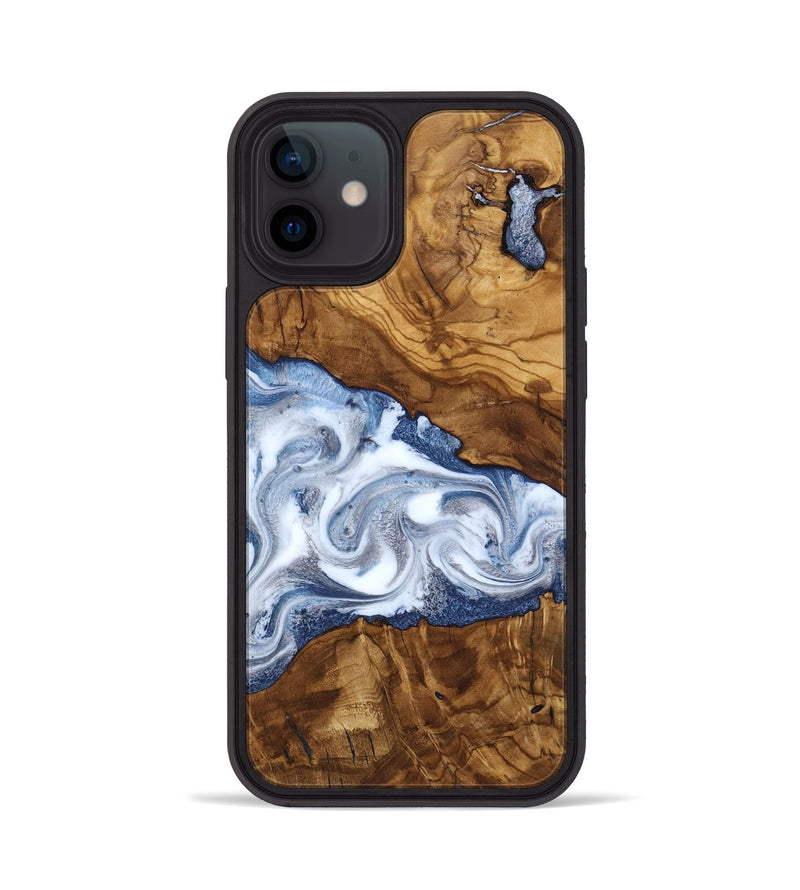 iPhone 12 Wood Phone Case - Delia (Ancient Olive, 818690)
