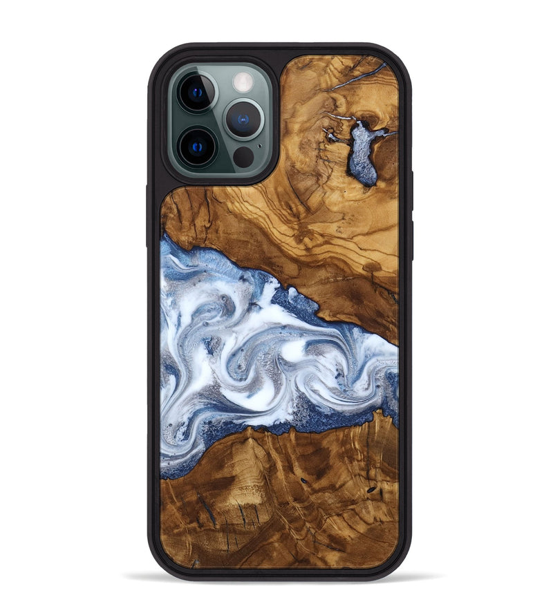 iPhone 12 Pro Max Wood Phone Case - Delia (Ancient Olive, 818690)