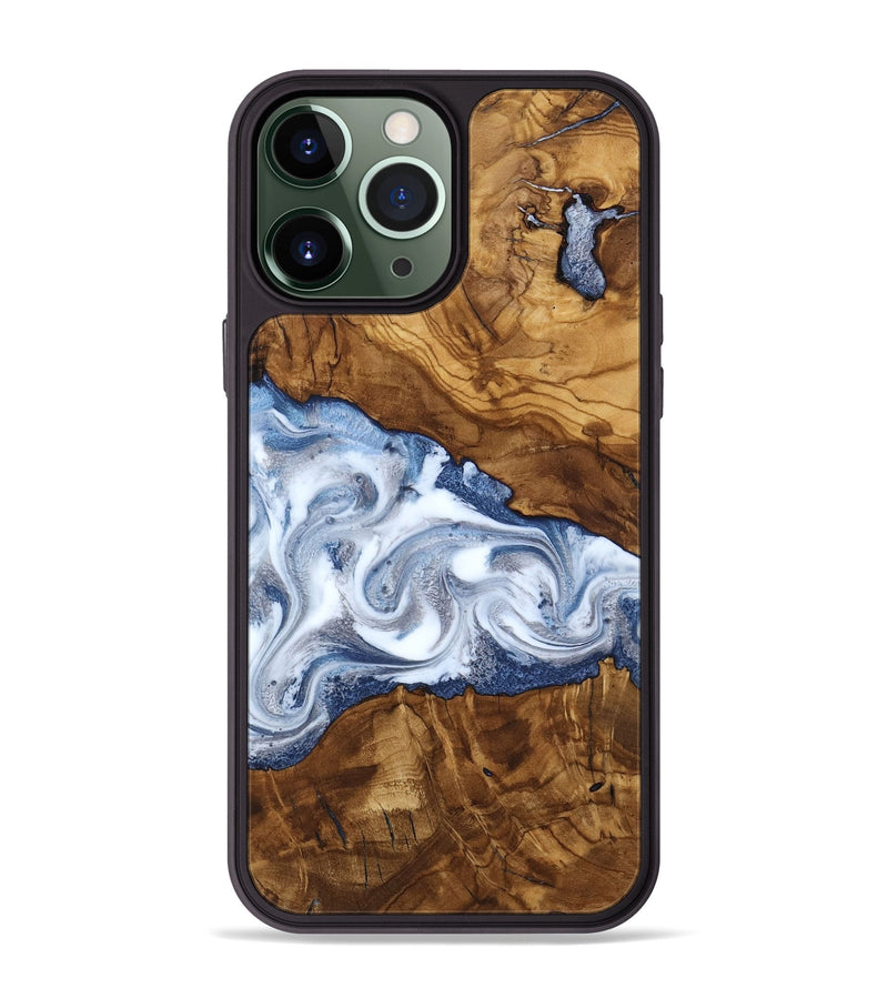 iPhone 13 Pro Max Wood Phone Case - Delia (Ancient Olive, 818690)
