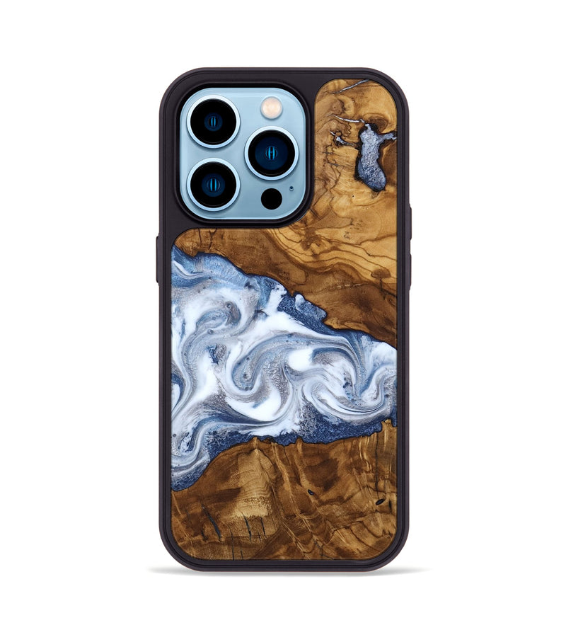 iPhone 14 Pro Wood Phone Case - Delia (Ancient Olive, 818690)
