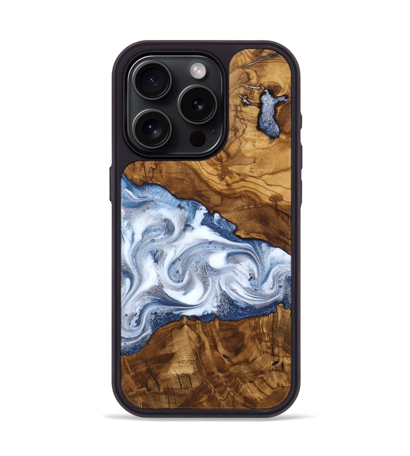 iPhone 15 Pro Wood Phone Case - Delia (Ancient Olive, 818690)
