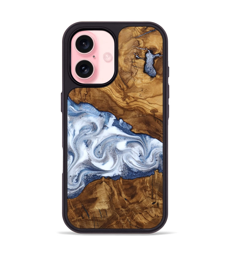 iPhone 16 Wood Phone Case - Delia (Ancient Olive, 818690)
