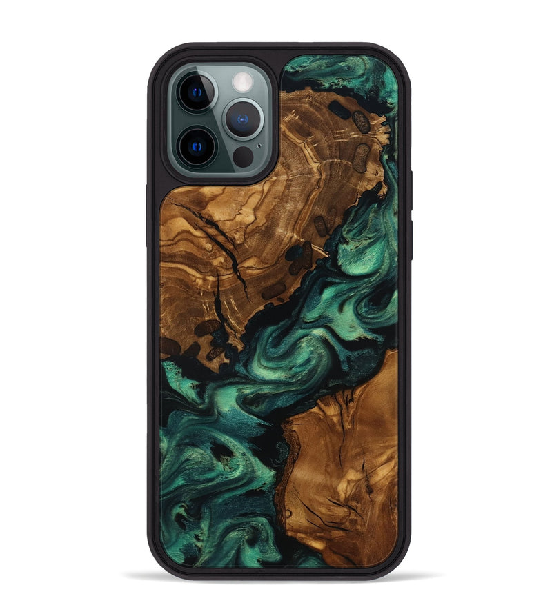 iPhone 12 Pro Max Wood Phone Case - Yisroel (Ancient Olive, 818691)