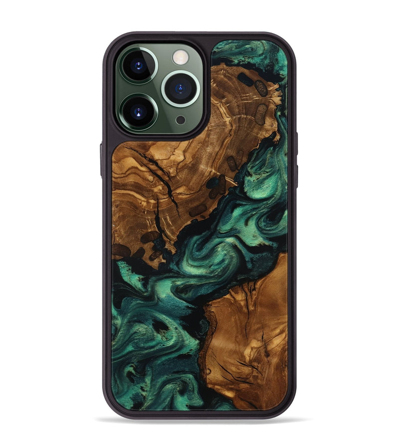 iPhone 13 Pro Max Wood Phone Case - Yisroel (Ancient Olive, 818691)
