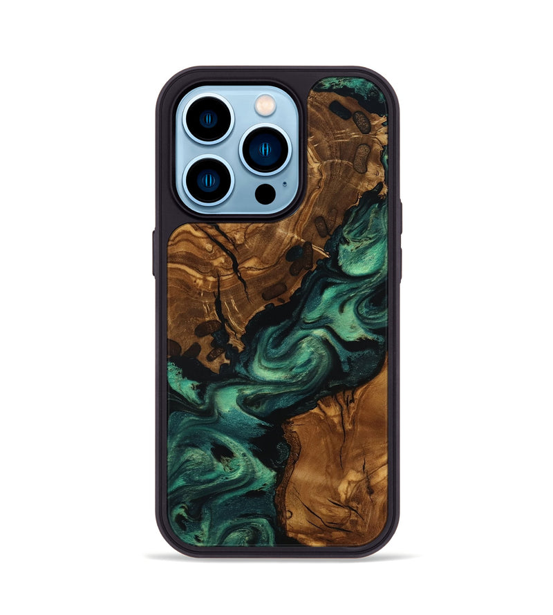 iPhone 14 Pro Wood Phone Case - Yisroel (Ancient Olive, 818691)