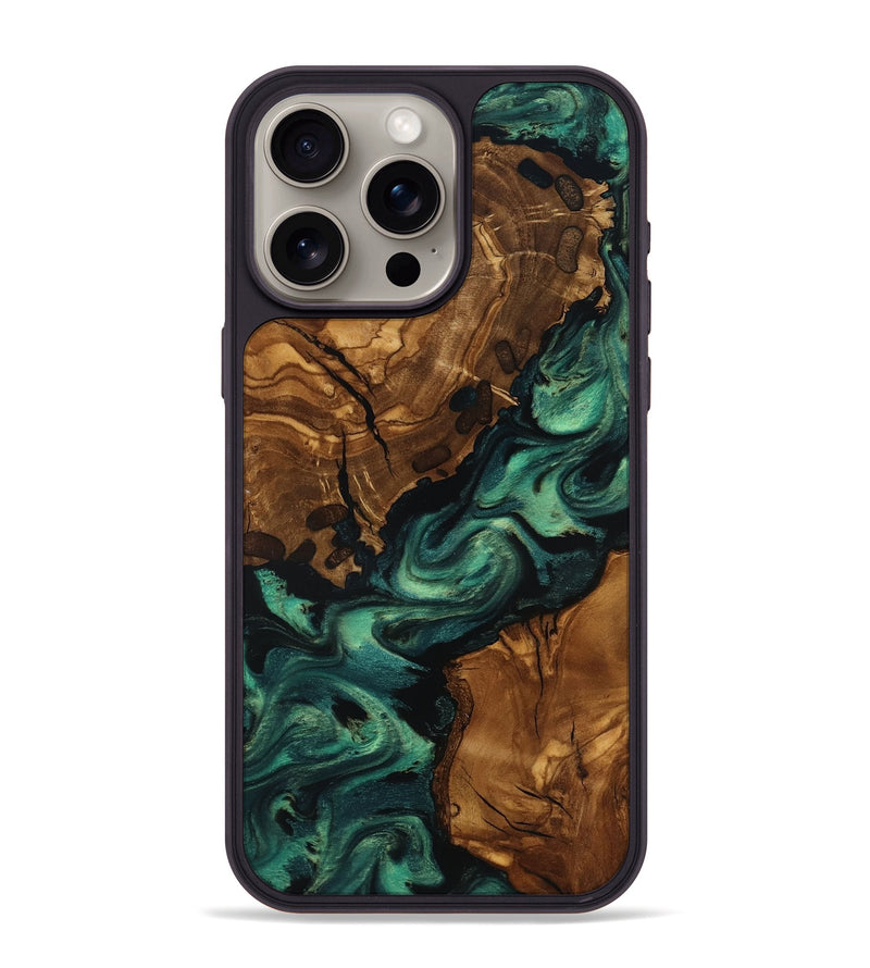 iPhone 15 Pro Max Wood Phone Case - Yisroel (Ancient Olive, 818691)
