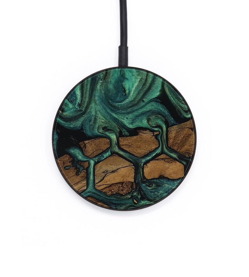 Circle Wood Wireless Charger - Lolita (Ancient Olive, 818692)