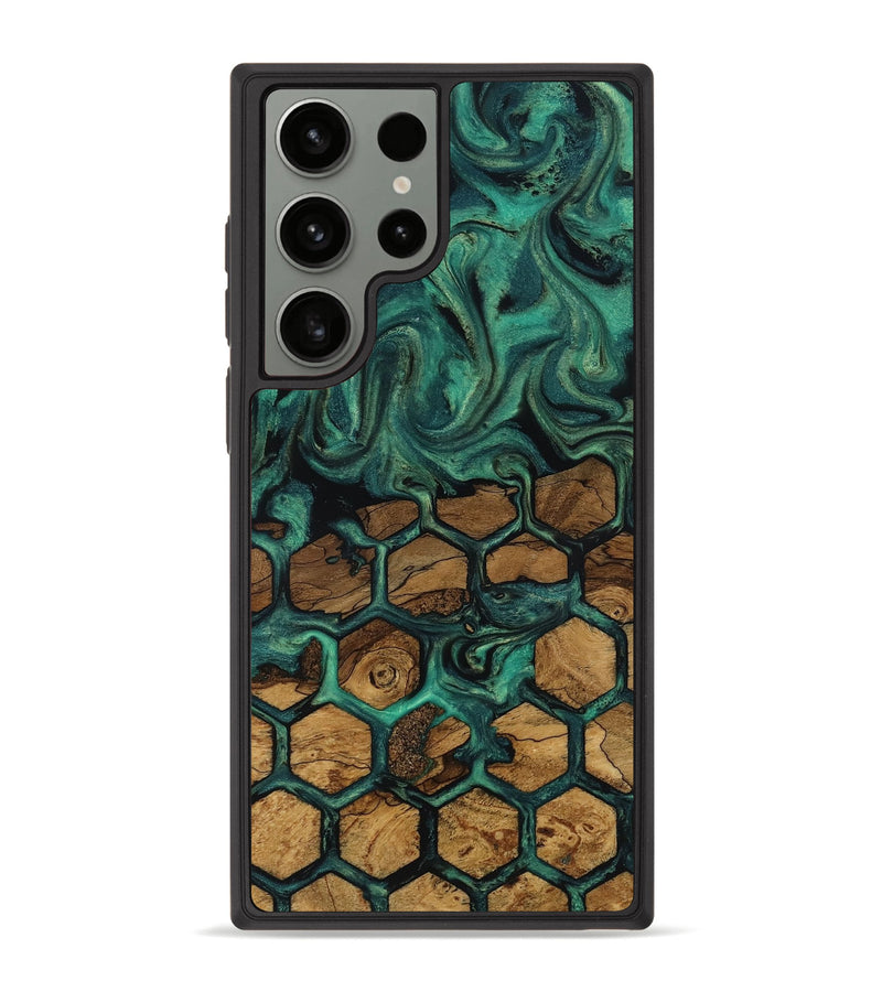 Galaxy S23 Ultra Wood Phone Case - Lolita (Ancient Olive, 818692)