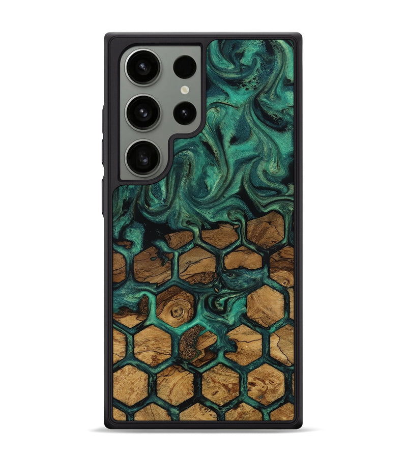 Galaxy S24 Ultra Wood Phone Case - Lolita (Ancient Olive, 818692)